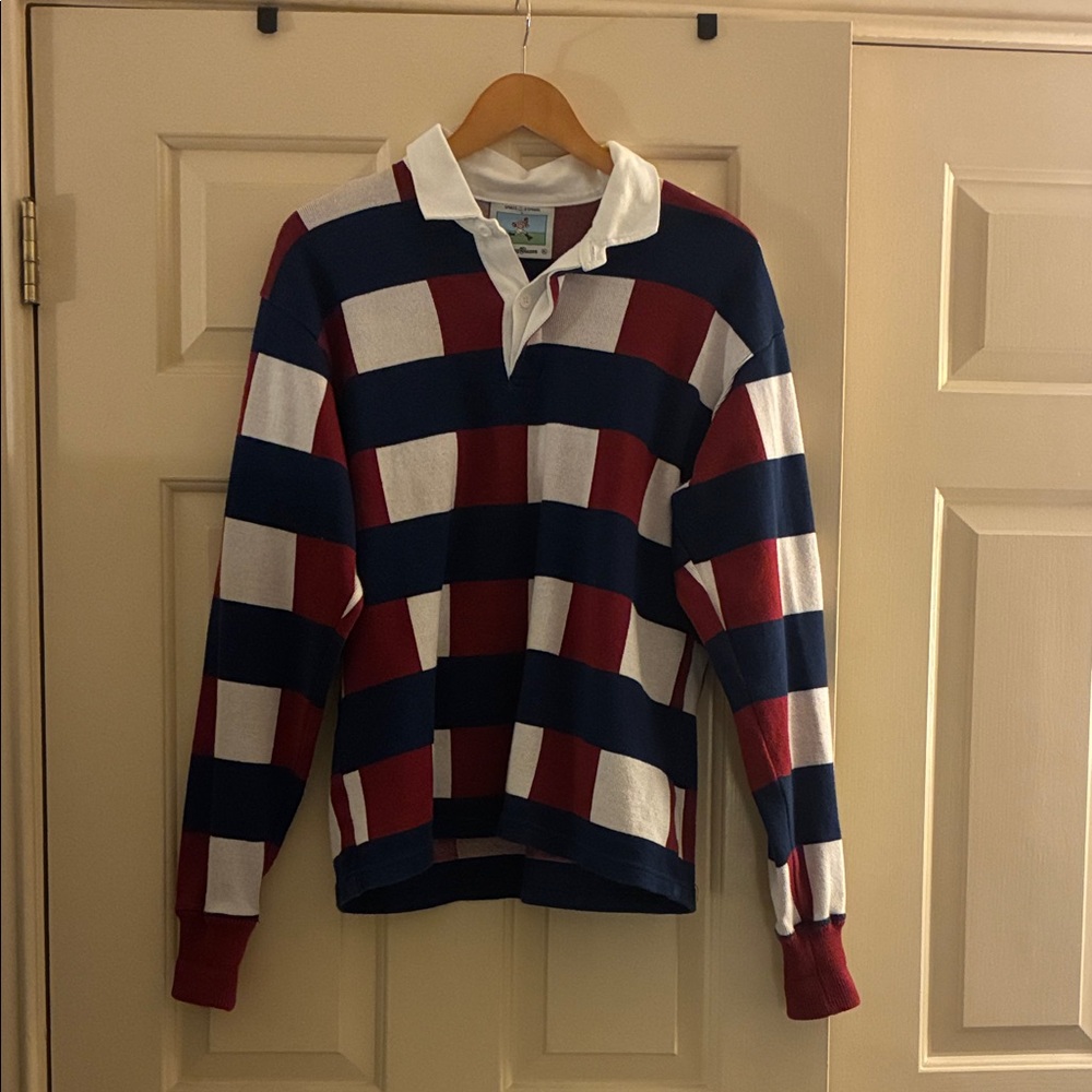 Rowing Blazers Red and White Striped Rugby Shirt